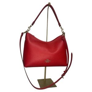 Coach Textured Leather Shoulder Bag, NEW